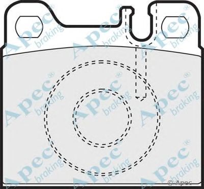APEC BRAKING pad1016 -  Комплект тормозных колодок, дисковый тормоз